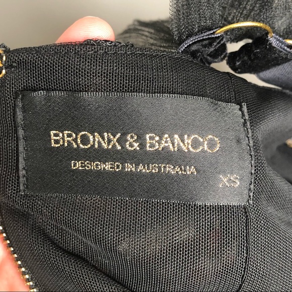 NWOT Bronx & Banco Black Lea Lace Tulle Midi Dress - Picture 12 of 14